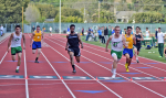 Boys 100m. Hallinan of Drake in 1sr